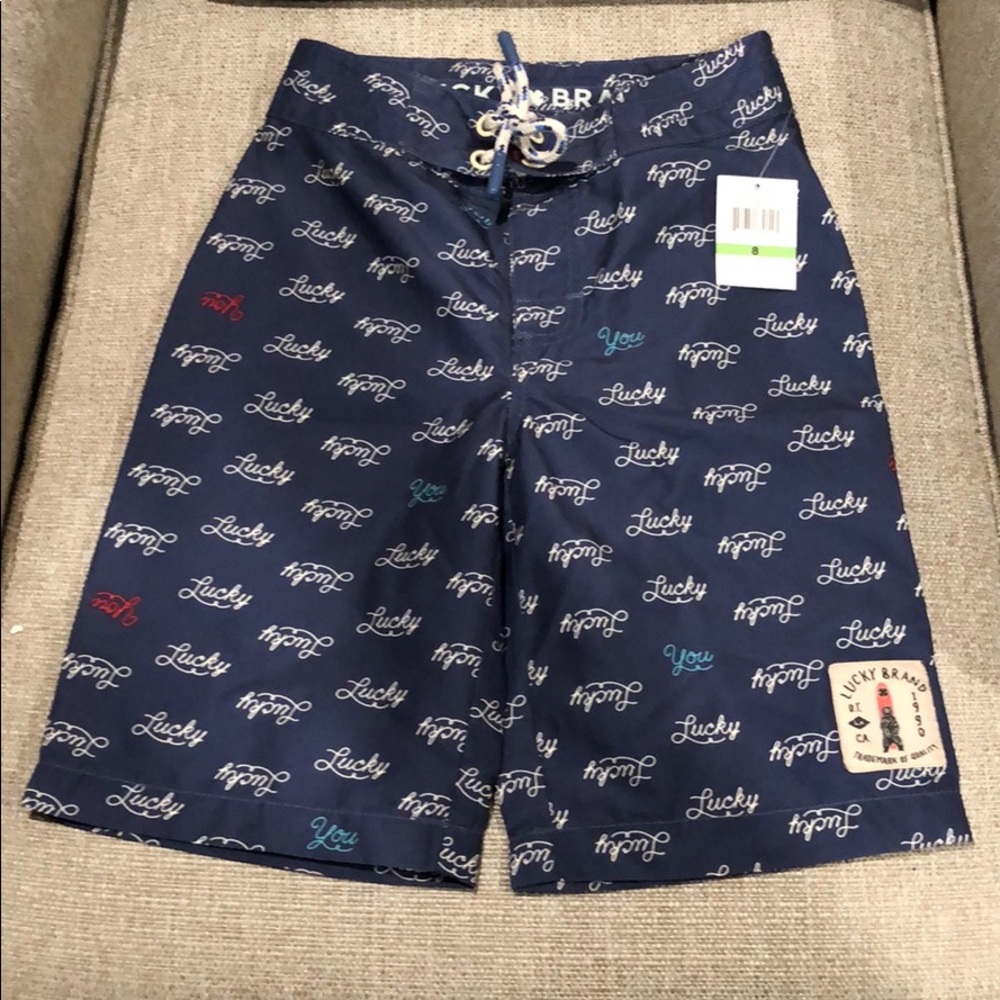 Lucky Brand Boys Swim suit size 8 NWT